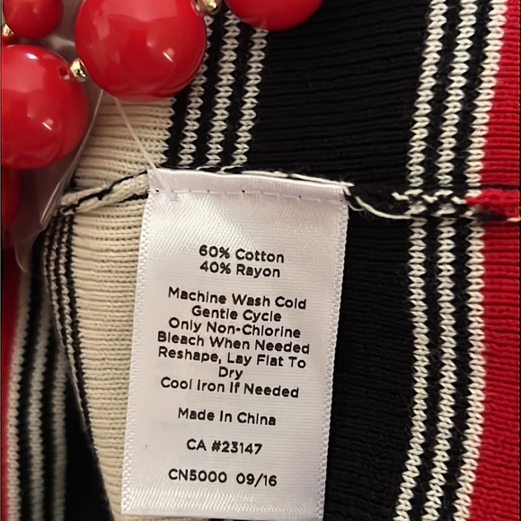 TALBOTS TRICOLOR BLOCK STRIPE SWEATER - Picture 10 of 11